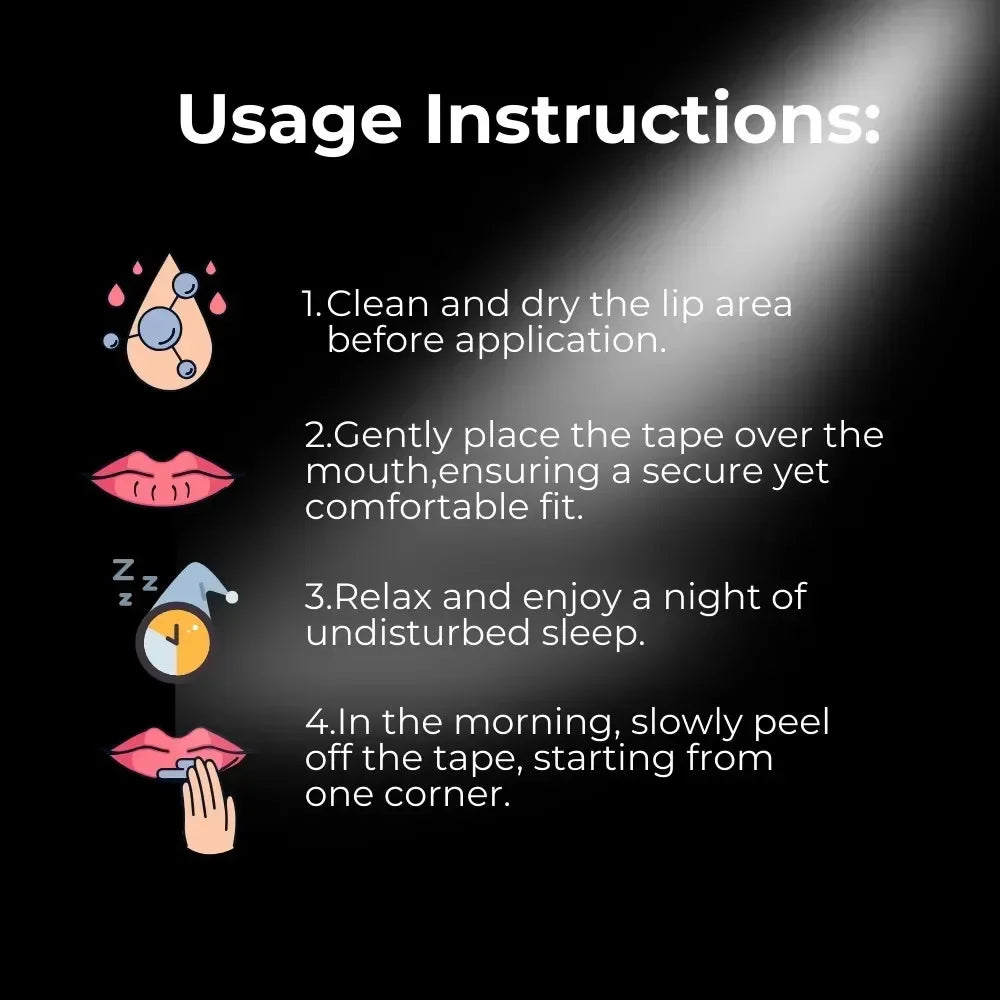 Mouth Tape – Pack de 30 o 60 Piezas para Mejorar tu Sueño y Respiración